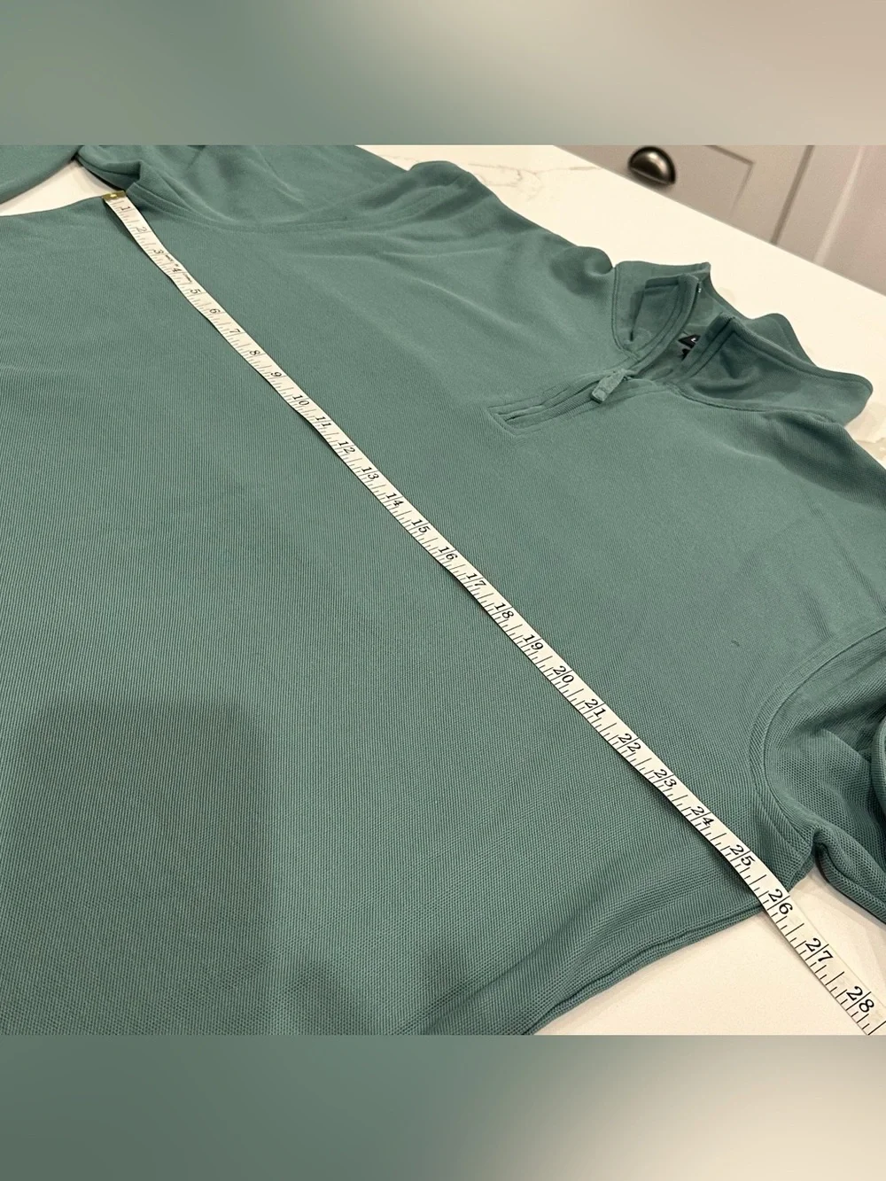 Lands' End Men’s 1/4 Zip Pullover Sage Green Preppy Nautical Outdoors Coastal XL